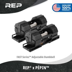 REP® x PÉPIN™ FAST Series™ Adjustable Dumbbell